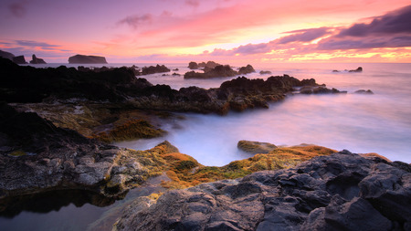 Mosteiros - sunnature, cool, scenery, landscape, beach, sunset, sea