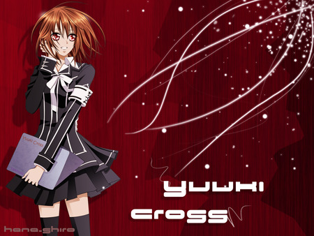 Yuuki Cross - girls, hana-shiro, yuuki cross, girl, vampire, vampire knight, cool, yuuki, red, animes, anime, manga