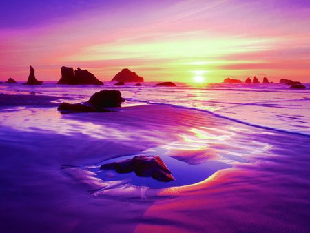 Beach Sunset.jpg - nature, colors, sunset, sun