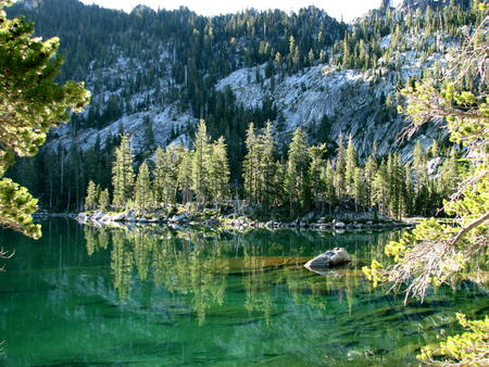 Morning at Big Duck Lake Russian Wilderness Northern California - big, california, wilderness, lake, morning