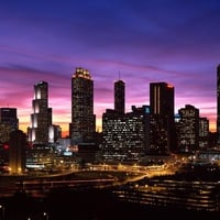 Atlanta Skyline at Sunset Georgia