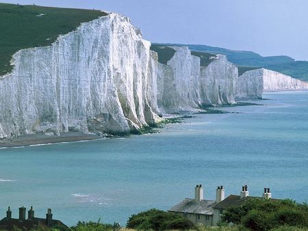 Seven Sisters Cliffs - england, beachy head, east sussex, seven sisters cliffs