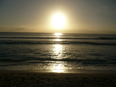 Puesta de sol - sunset, beach, sun