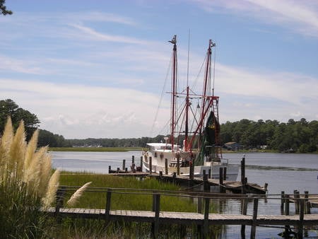 Miss Sandra Gail - outdoors, shrimp, boat, sandra