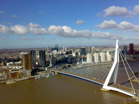 Erasmus bridge Rotterdam - bridge, vieuw