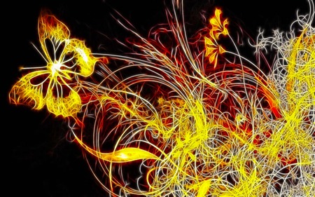 Sweetwitchy-2 - glow, abstract, colorful, sparkling, butterfly, fractal