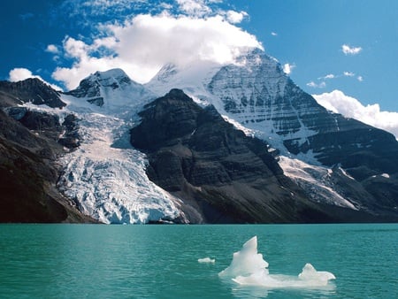 Snowy Mountains - ice, mountains, blue