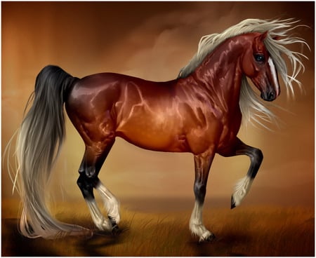 Epona - epona, horses, painting, zelda, animals