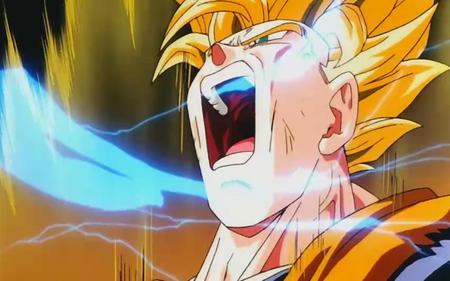 Goku Powering Up - goku, dbz