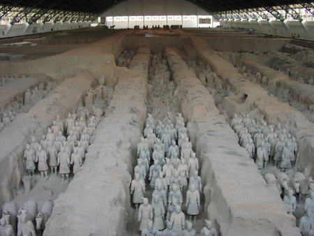 Terracotta Warriors - soldier, terracotta warriors, china, sculpture, ancient, soldiers, terracotta, ancient china, warriors