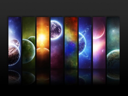 infinity - planets, colors