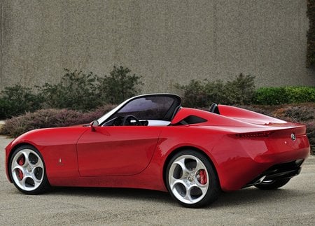 Alfa Romeo 2uettottanta Concept 2010 - concept, car, red, alfaromeo