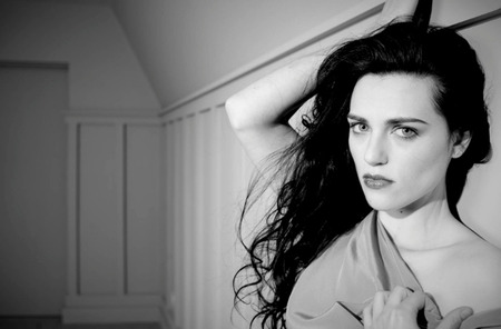 Katie McGrath - actresses, people, black and white, celebrity, katie mcgrath