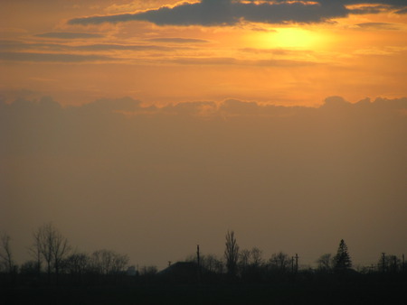 sunset over Romania - sky, beauty, romania, sunset, nature