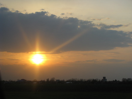 sunset over Romania - sunset, nature, romania, sky