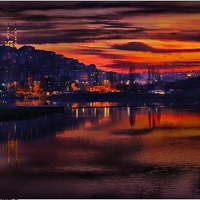 Sunset at the Golden Horn                Istanbul,Turkey