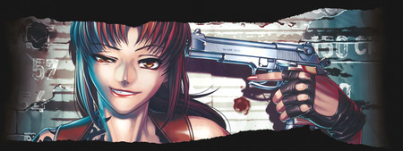 Anime - dualscreen, revy, gun, black lagoon