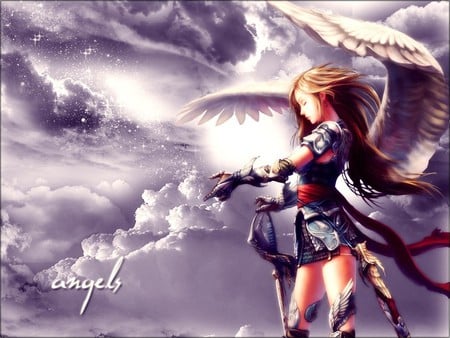 angles - sexy, girl, angel, anime, fantasy