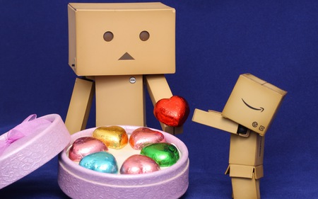 Take my heart - danbo, robot, heart