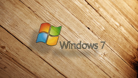 Windows 7 - wood, windows, 7