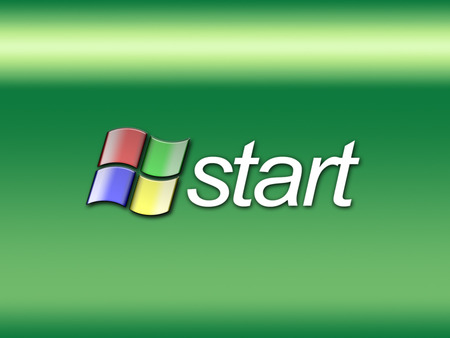 Start Button - windows, button, green, technology, start