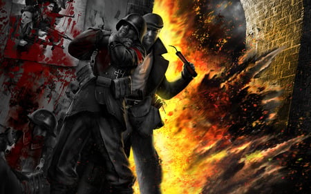 The Saboteur-Grenide - attack, ea game, videogame, grenide, the saboteur, blast, hero, action, adventure