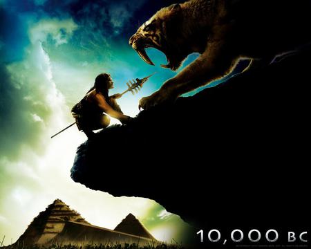 100000-BC - entertainment, tiger, past, 100000-bc, big, long teeth, movie, adventure, bc