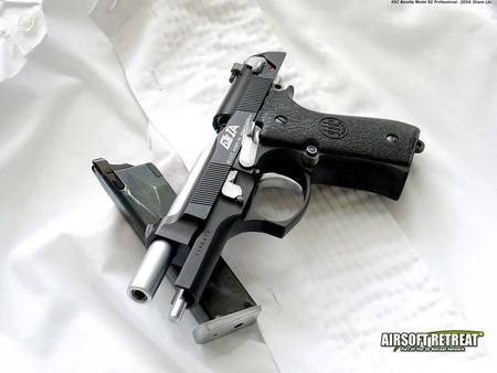 Pistol M9 Pro - white, weapon, pistol, handgun