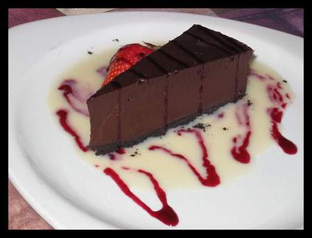 Chocolate Truffle Pie - pie, food, sweets, vanilla, saliva drops lol xd, yummy, nice, dessert, cake, hungry, chocolate, models, cool, tasty, funny, cakes, eating, pudding, smells, good