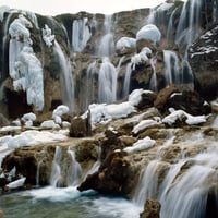 Icy waterfall