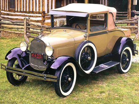 1929-Ford Model A Convertible Coupe - ford, classic, coupe