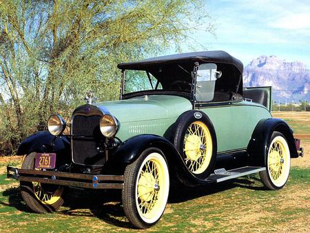 1929-Ford Model A Roadster - model a, ford, classic