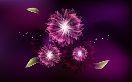 abstract flower - abstract, flower, light, mauve