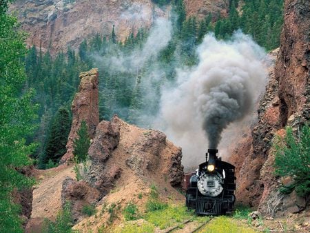 Cumbres Toltec Scenic - railroad, mountains, colorado