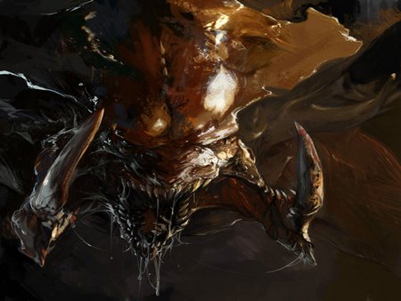 Killer Hunter - scary, monster, video game, evil, starcraft, art, beast, game, killer, creature, fangs, hunter, demon