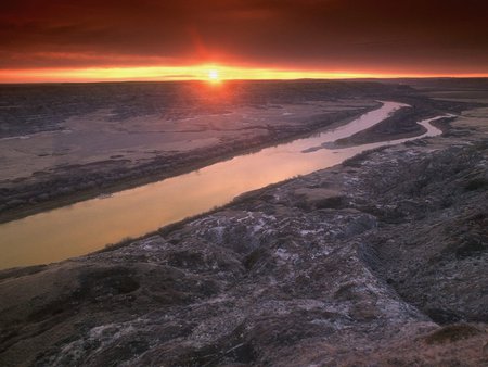 Rocky Horizon, Alberta - alberta, canada, nature, rivers