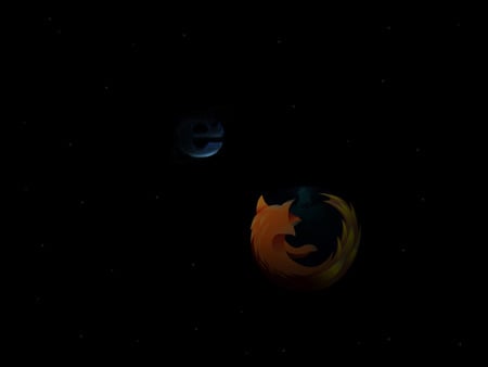 Firefox vs Internet Explorer - explorer, internet, and, firefox, vs, black