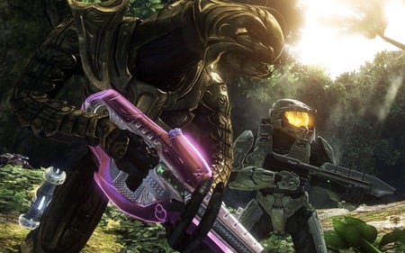 Arbiter and Master Chief  - master chief, halo, arbiter