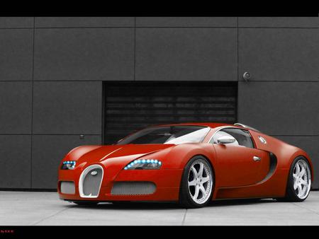 Bugatti Veyron - red bugatti, bugatti veyron, k k designs, virtual tuning