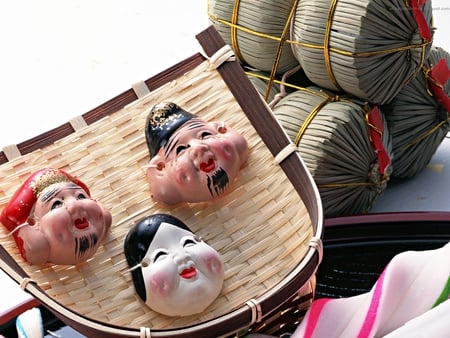 Japanese Masks - japanese, japan, masks