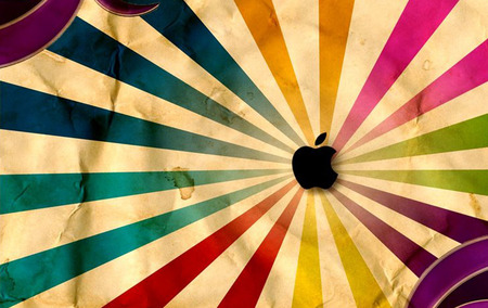 Apple Wallpaper - apple, retro