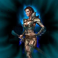 Angelic Female Warrior from Kult Heretic Kingdoms