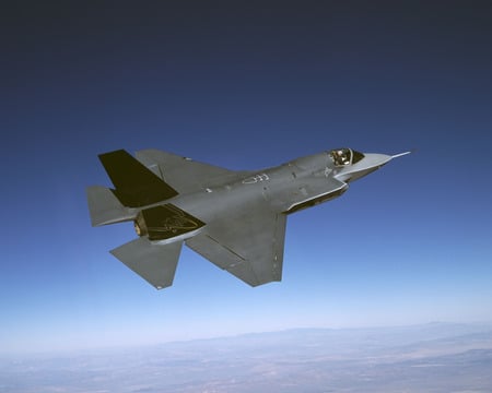 X-35 - blue, sky