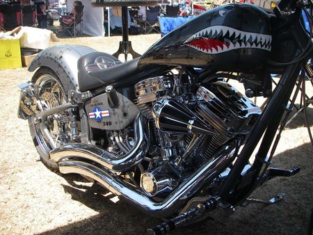 Bomber Bike - fighter, bike, motor bike, chopper, military, plane, motorcycle