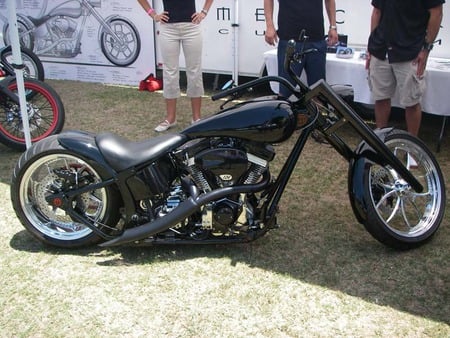 Monster - bike, motorcycle, black, chopper, motor bike