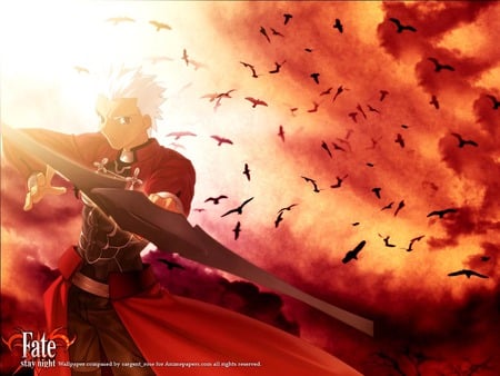 archer - unlimited blade works, fate stay night, archer