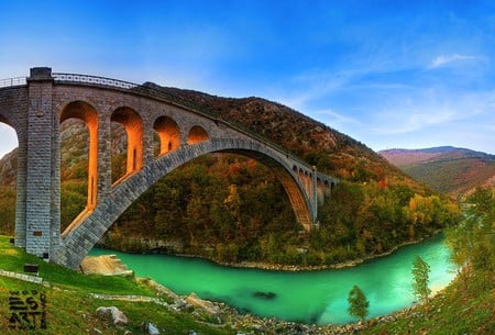 Bridge on River - picture, bridge on river, beautiful