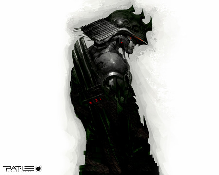 Samurai Me - evil, black, me, dark, photoshop, painting, samurai, good