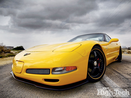 Supercharged - vette, z06, yellow, gm