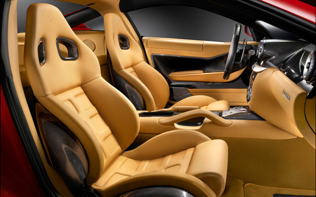 car interior - leather, seats, car, interior